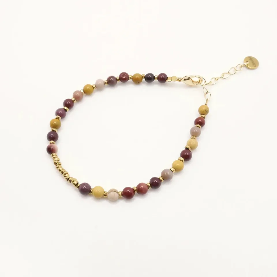 Cloralys Alix bracelet mokaïte marron 15 cm