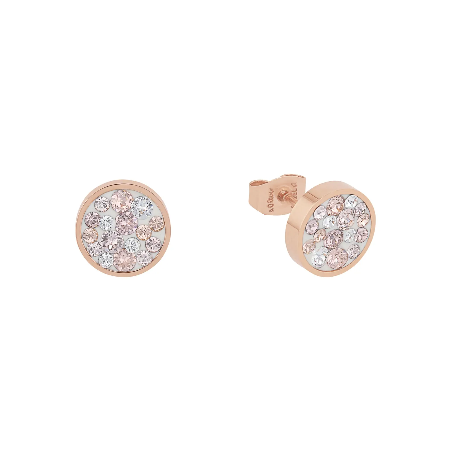 s.Oliver boucles clous acier rose femme