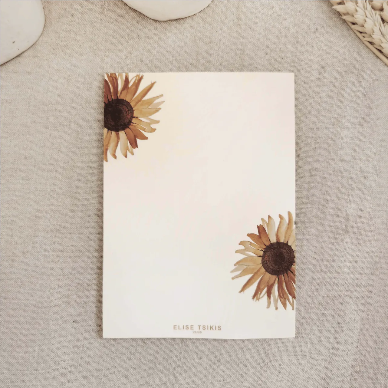 Elise Tsikis Angela bloc-note fleuri A6 50 feuilles