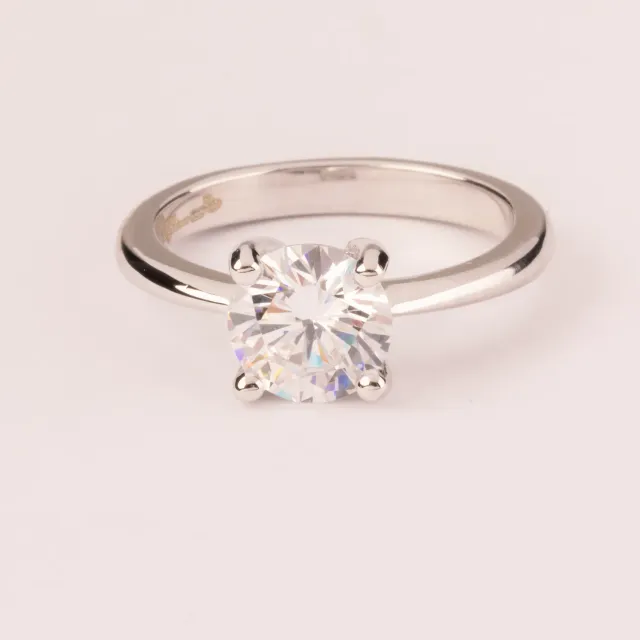 ULTIMA EDIZIONE Solitario 4 griffes bague 8 mm