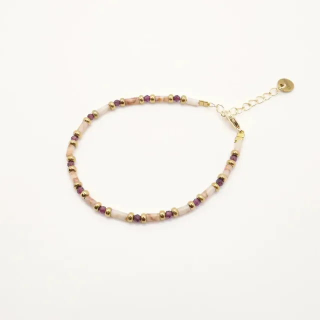 Cloralys Avéry beige bracelet jaspe 15 cm