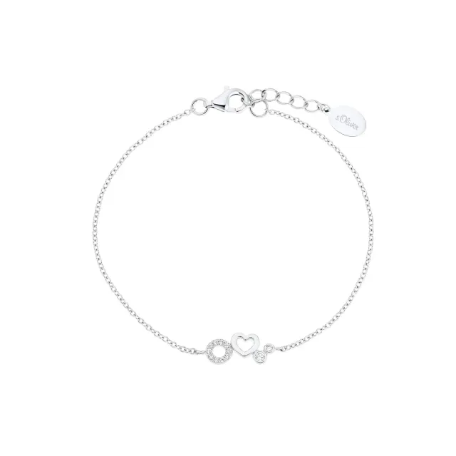 s.Oliver 2031465 bracelet fille argent cœur 14 cm