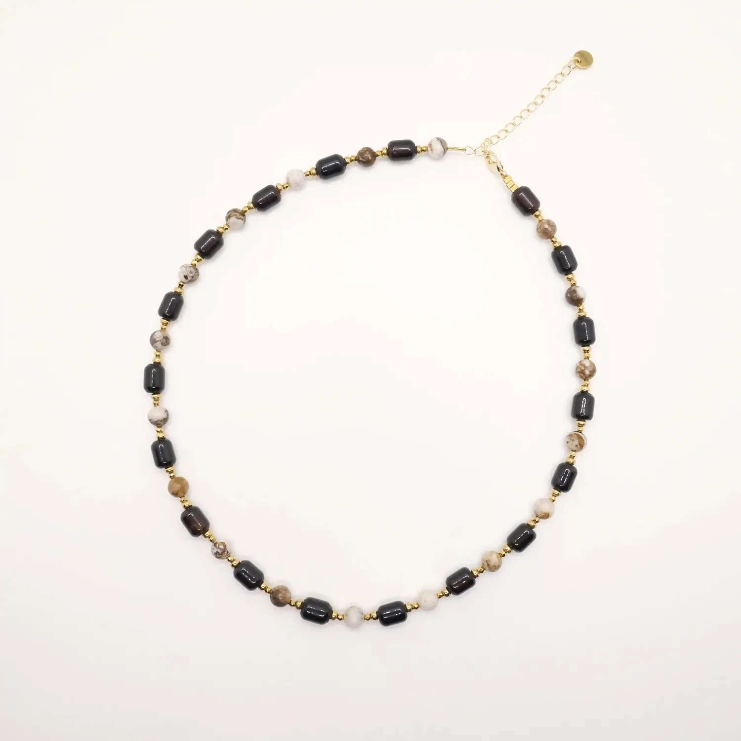 Cloralys Clover collier jaspe afrique 40 cm