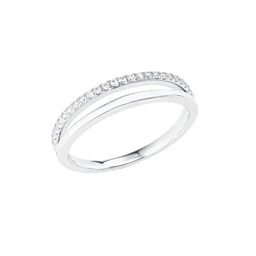 s.Oliver bague femme double rang argent 925 taille 58