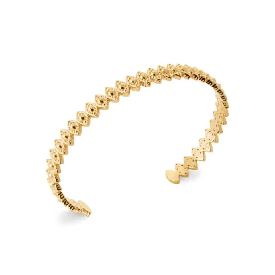 Oriana France jonc œil bracelet plaqué or 3 microns