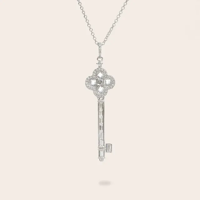 Ultima Edizione Flower Key pendentif blanc fleur