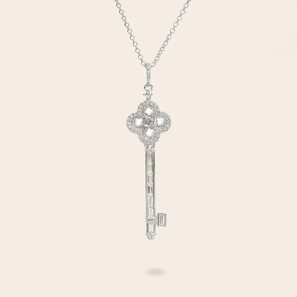 Ultima Edizione Flower Key pendentif blanc fleur