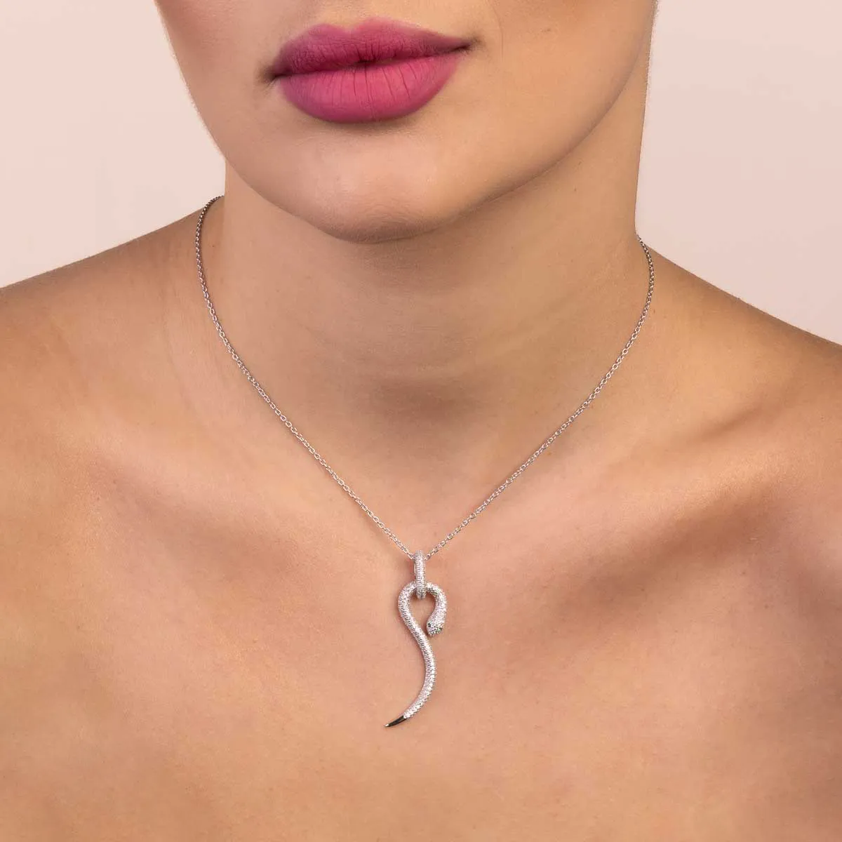 Ultima Edizione Serpe Pavé collier serpent doré