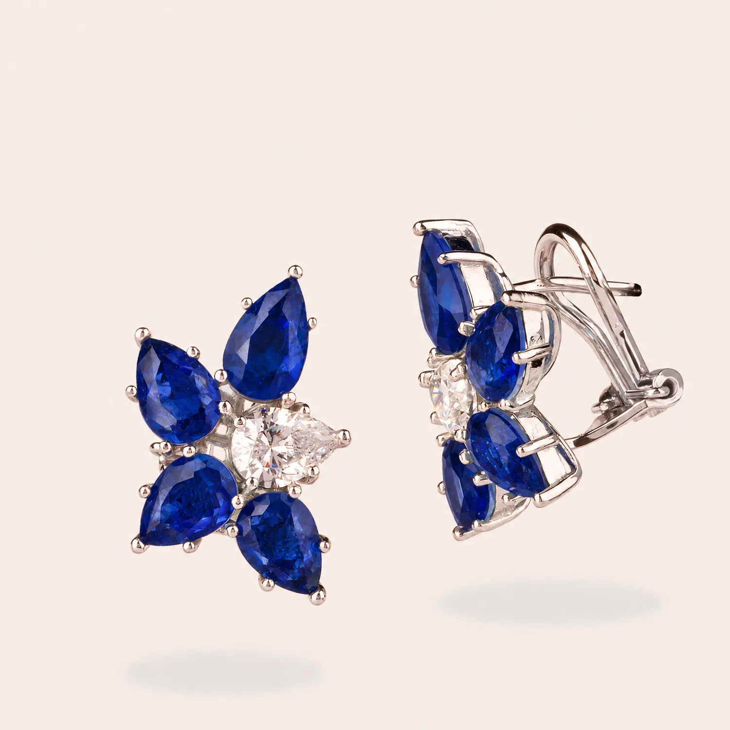 Ultima Edizione boucles d'oreilles éventail doré