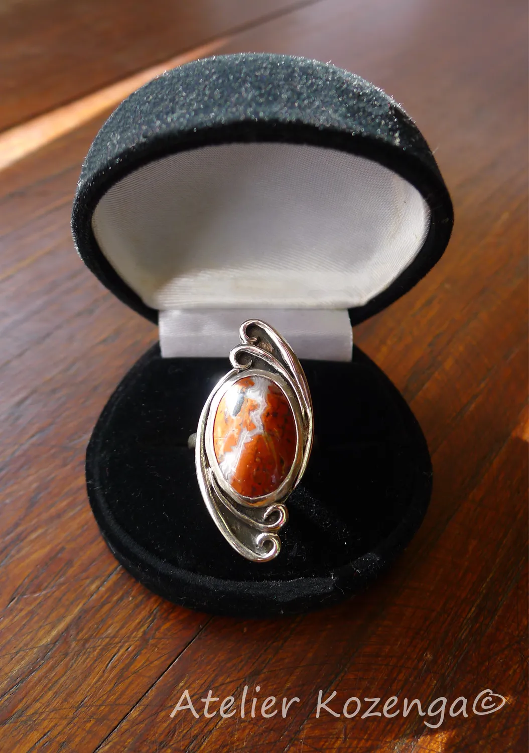 L'Atelier Kozenga Jaspe bague argent pierre naturelle