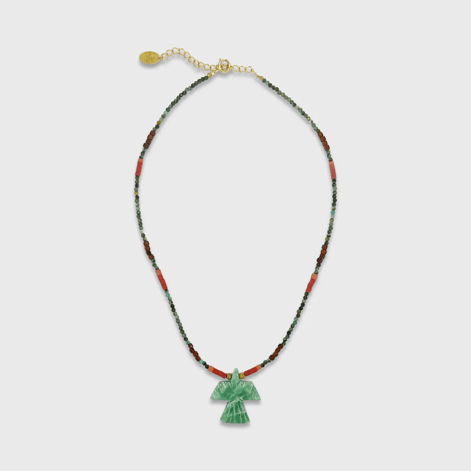 Elise Tsikis Kachina Millea collier aventurine 35 cm