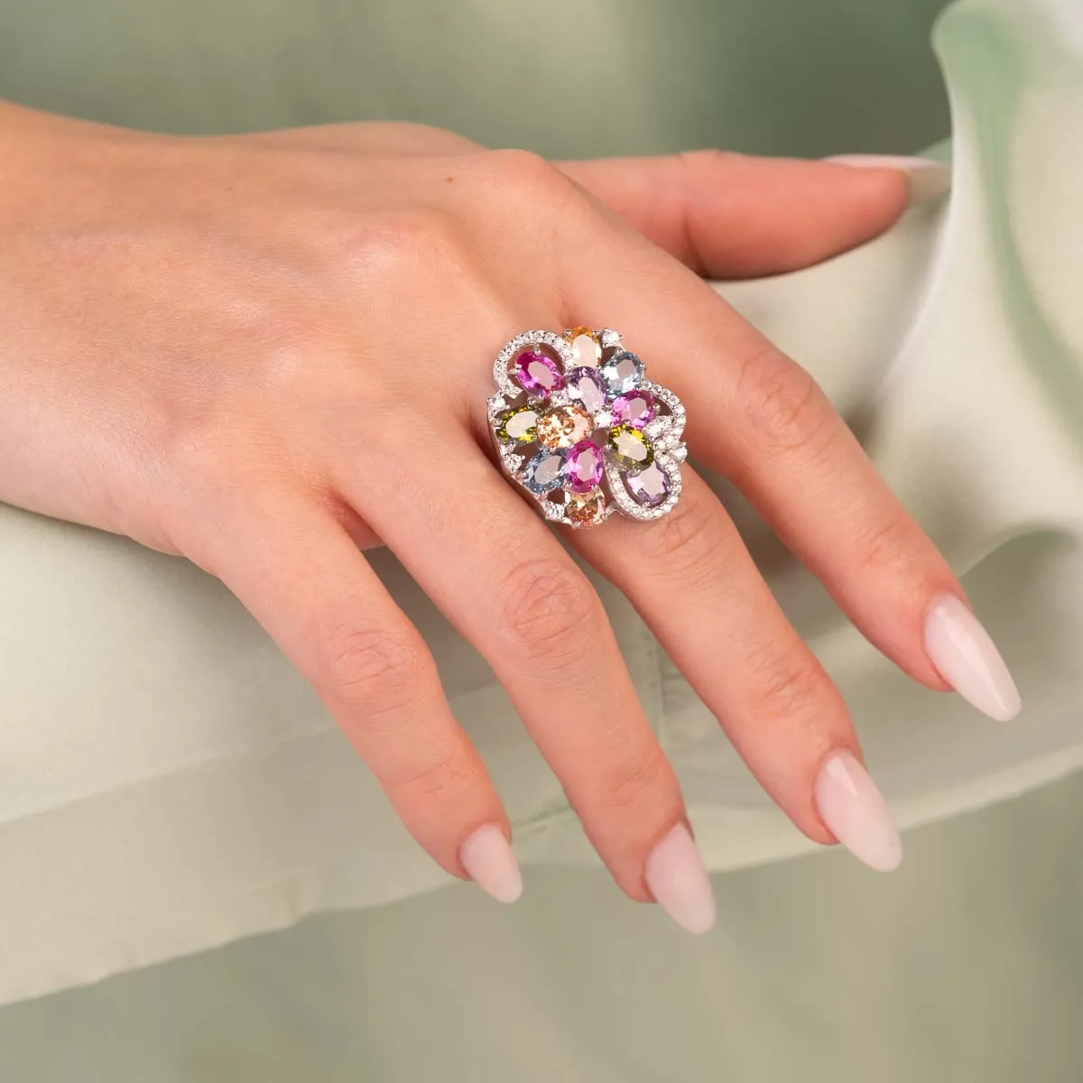 ULTIMA EDIZIONE Bouquet Multicolor bague colorée