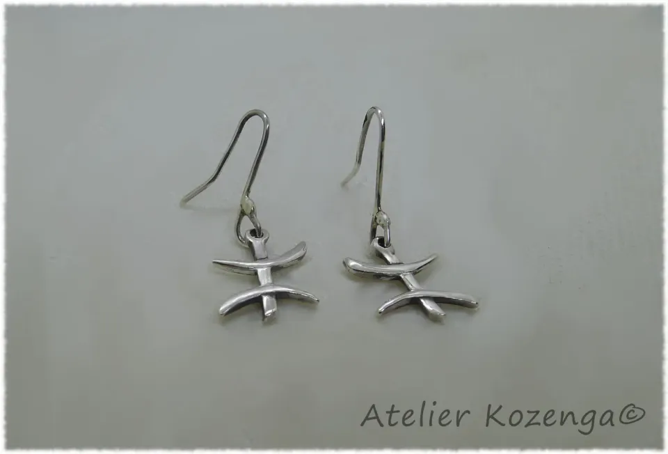 L'Atelier Kozenga Yaz boucles d'oreilles argent 950 sur mesure