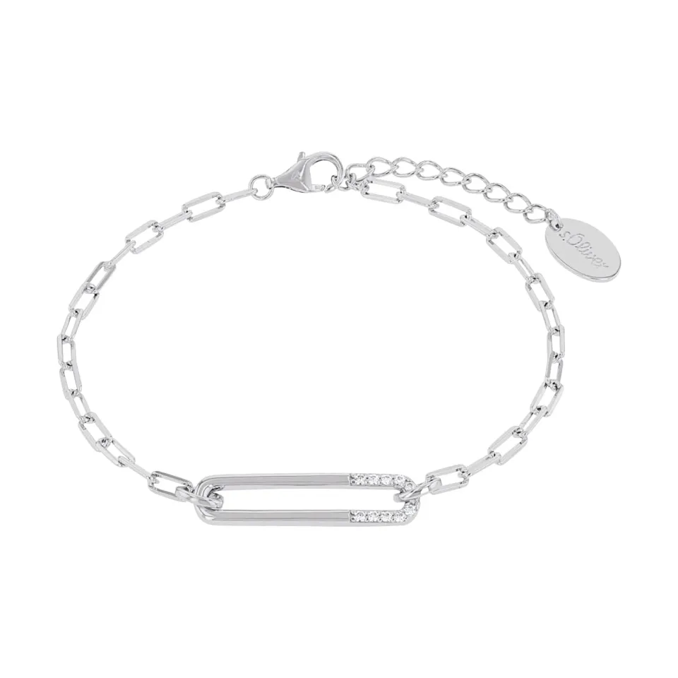 s.Oliver bracelet femme argent 925 zircon 17+3 cm