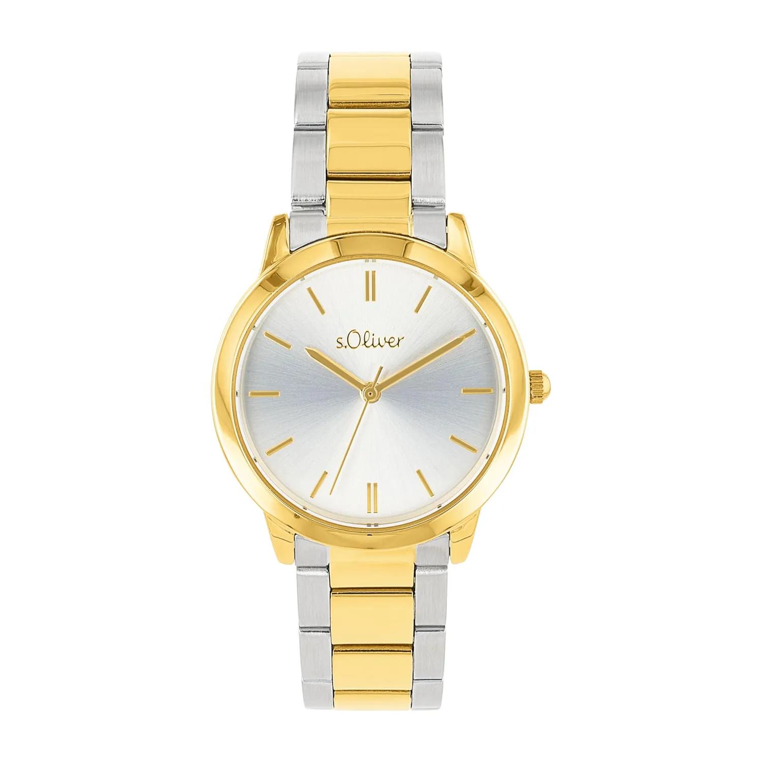 s.Oliver montre femme acier quartz doré Gold