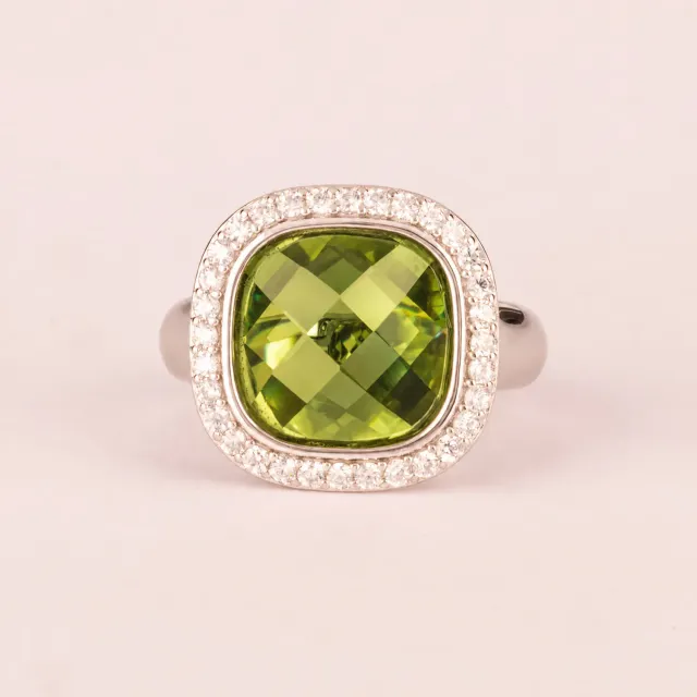 Ultima Edizione Coussin et Pavé bague centrale