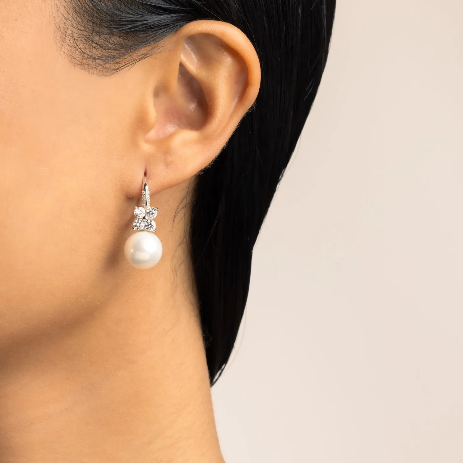 ULTIMA EDIZIONE Quadrifoglio boucles d'oreilles perle