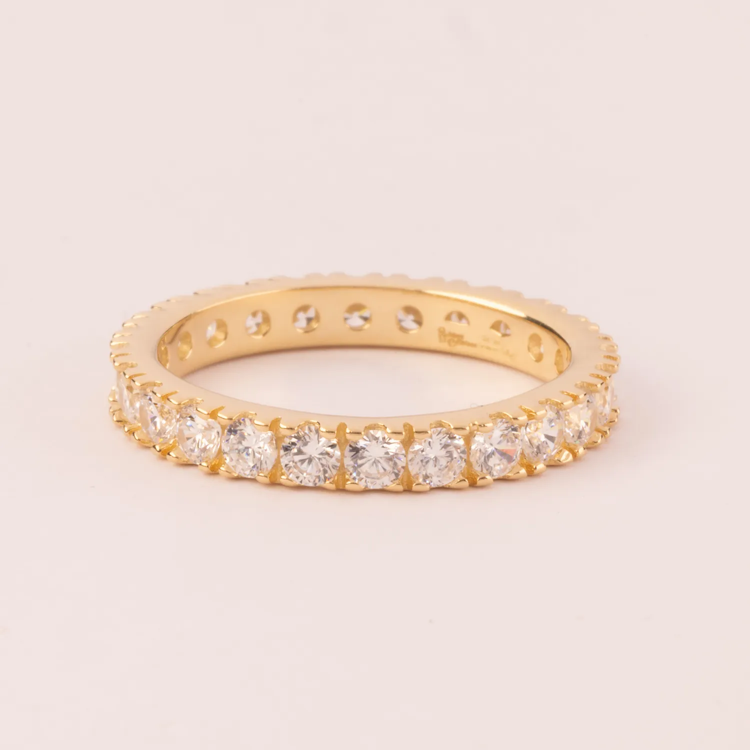 Ultima Edizione fedina 2,5 mm bague alliance zircons