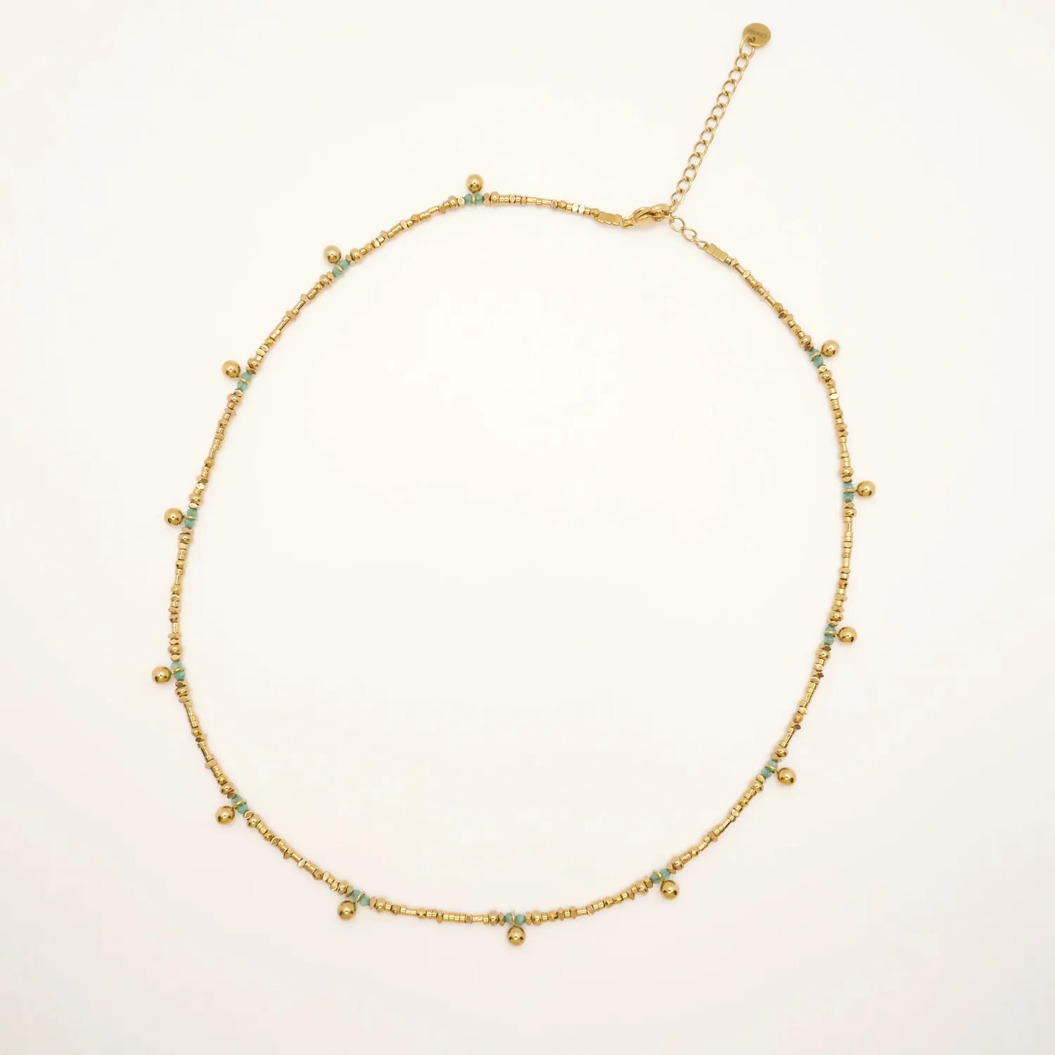 Cloralys Aliénor collier hématite turquoise 44 cm