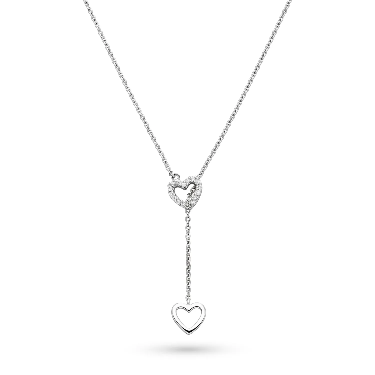 s.Oliver Collier Femme Double Cœur Argent Doppel Herz