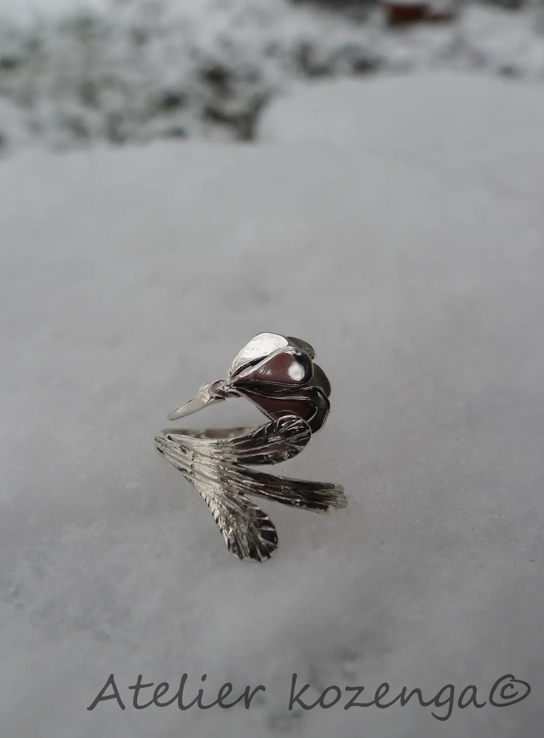 L'Atelier Kozenga Huppé bague argent oiseau