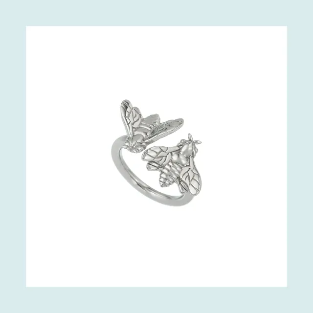 Lorella Tamberi Canal Bee Queen Two Bee bague argent 925