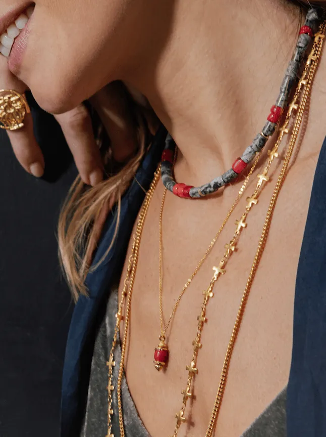 Elise Tsikis Alika collier rouge