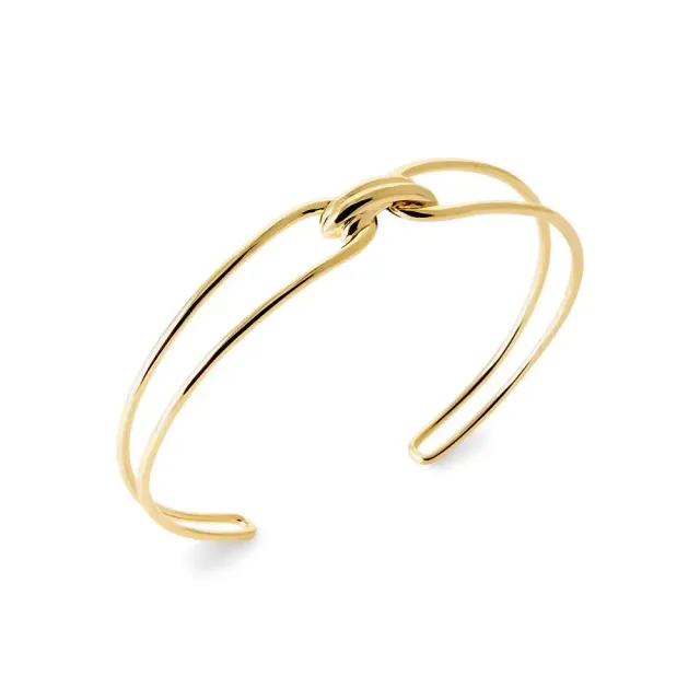 Oriana France Bobine bracelet jonc plaqué or