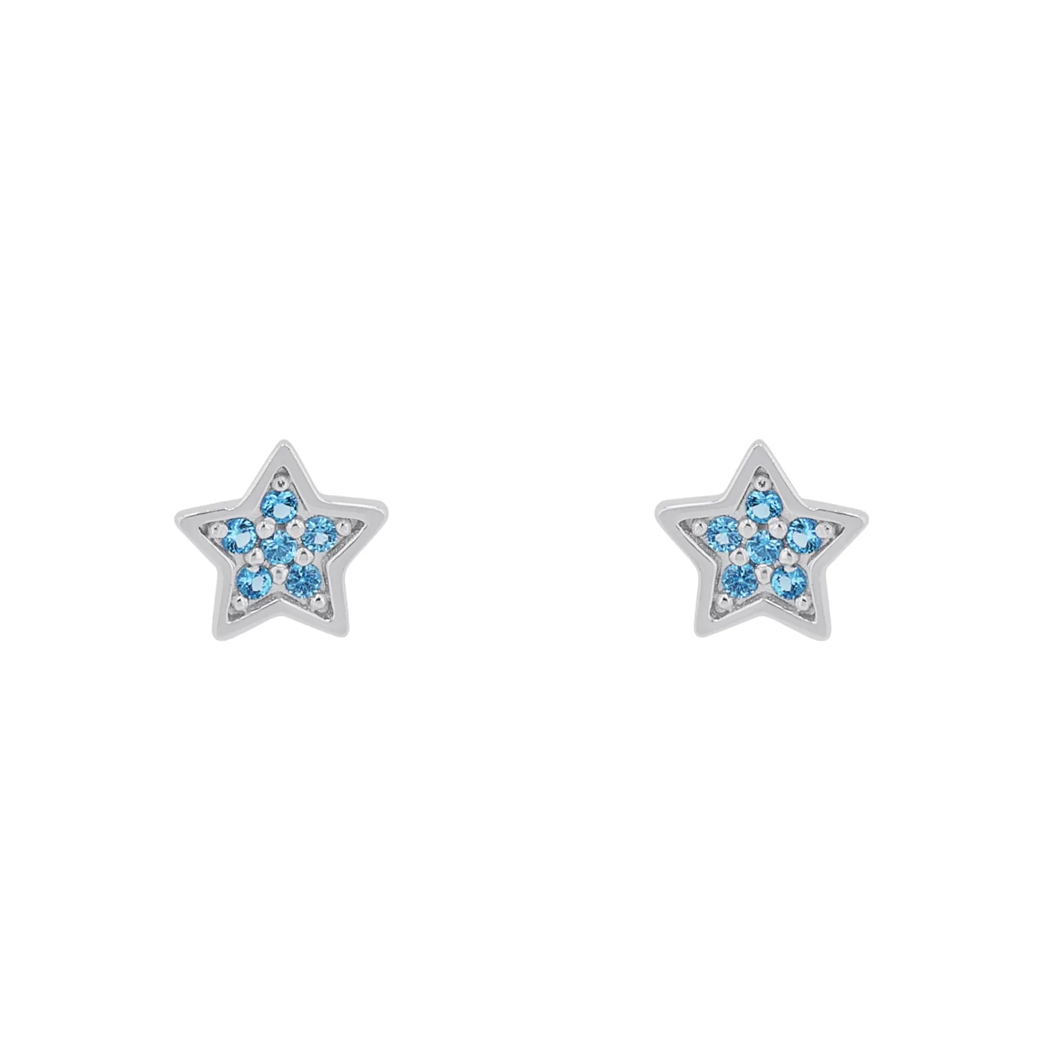 s.Oliver clous fille argent étoile bleue cristal