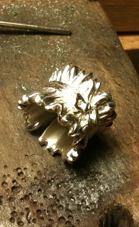 L'Atelier Kozenga Jarretière bague argent 950 sur mesure