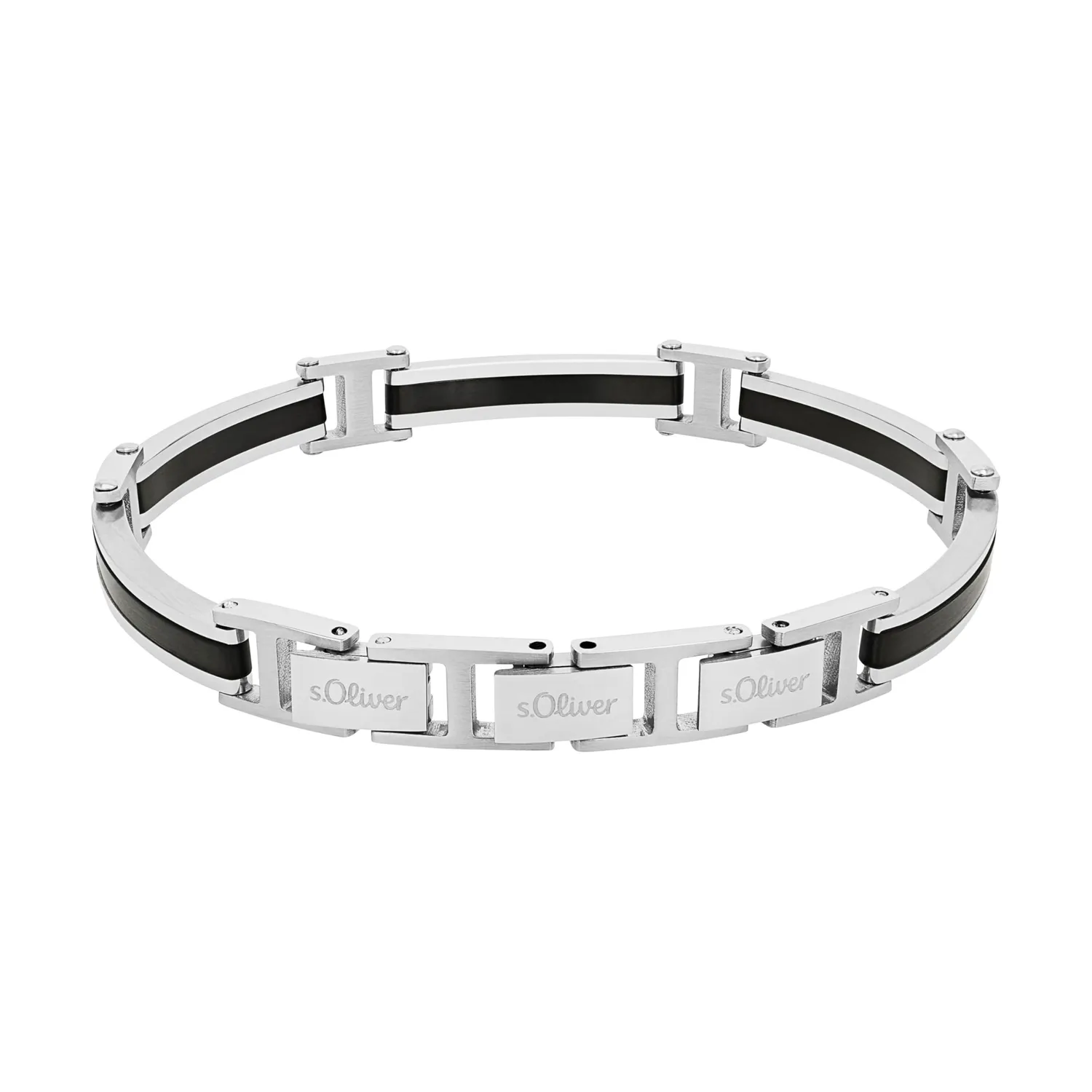 s.Oliver 2035798 bracelet homme argent 18,5 cm acier