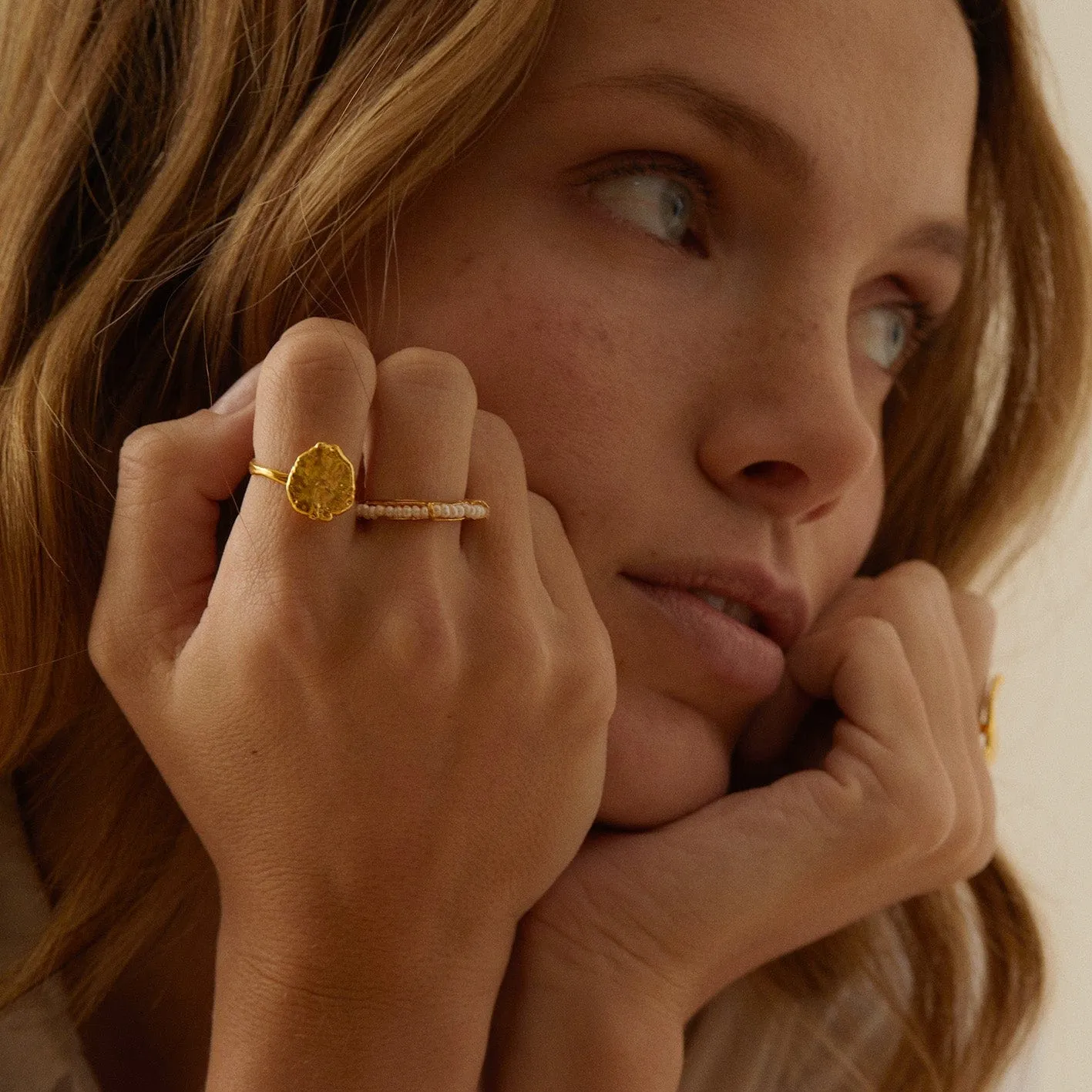 Elise Tsikis Galasa bague perle taille 52