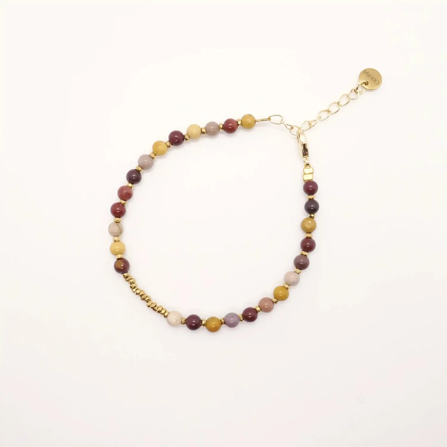 Cloralys Alix bracelet mokaïte marron 15 cm