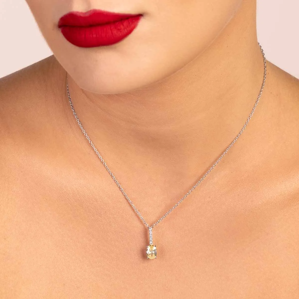 Ultima Edizione barretta ovalino pendentif collier couleur