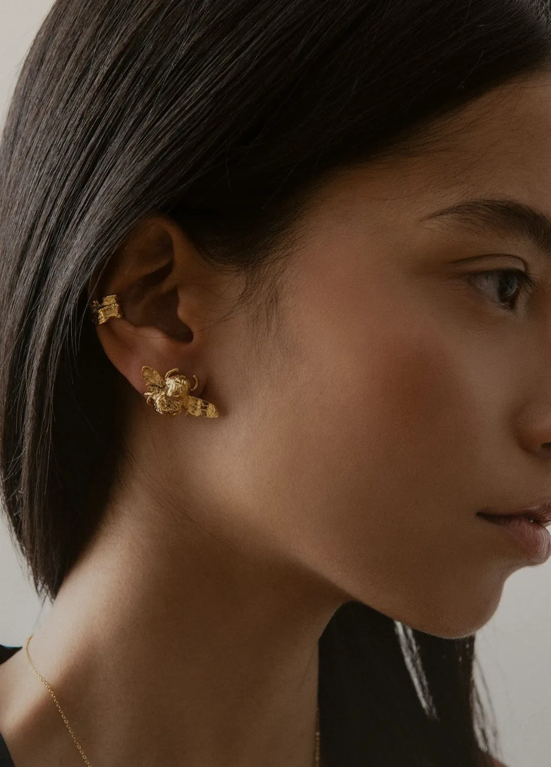 Elise Tsikis Abel boucles d'oreilles or jaune