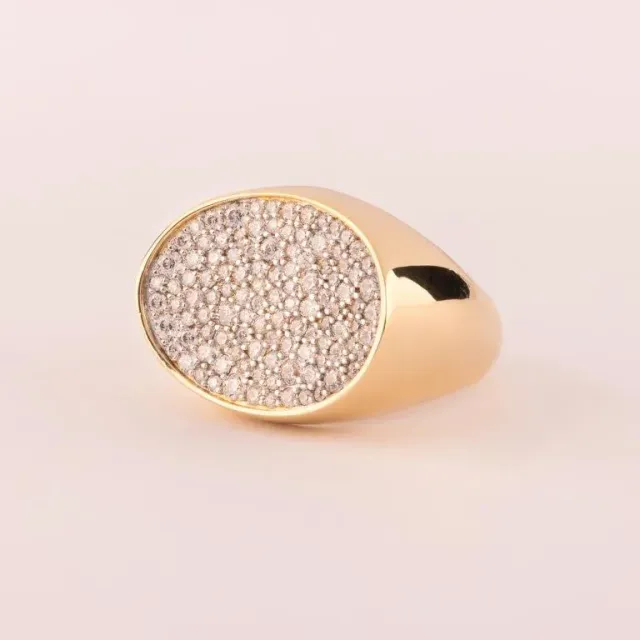 ULTIMA EDIZIONE bague ovale pavé total white