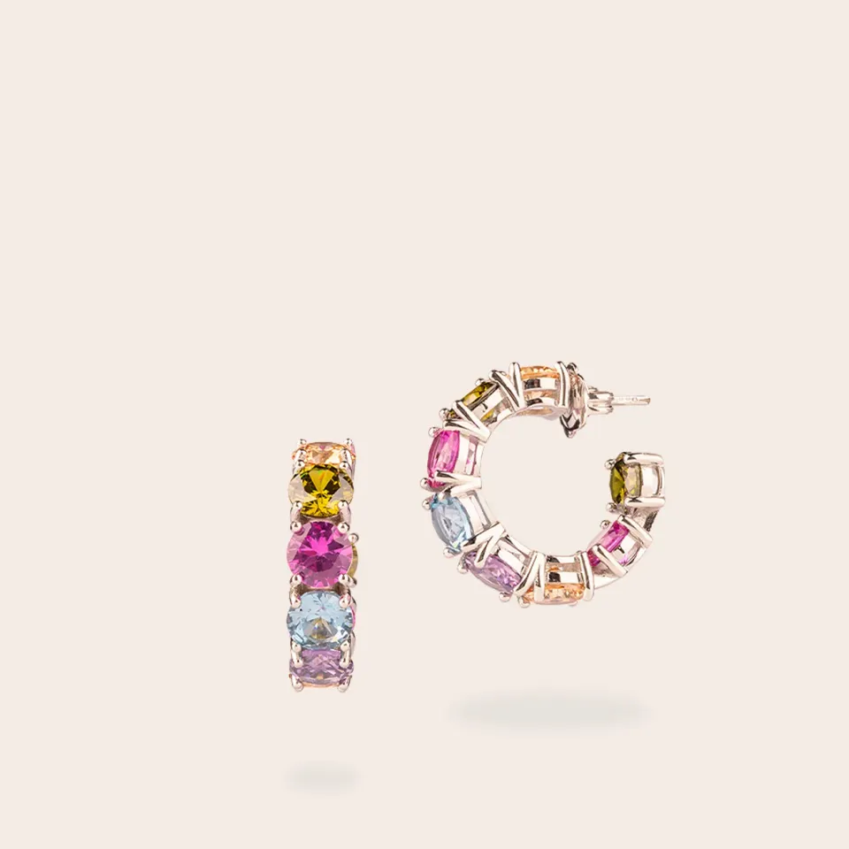 Ultima Edizione multicolor mini boucles créoles