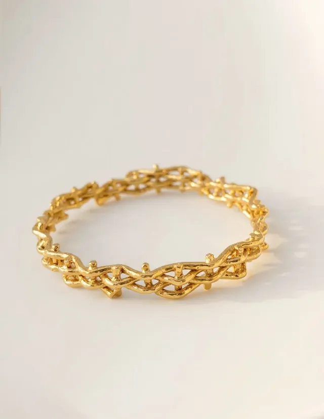 Elise Tsikis Monolithos bracelet doré