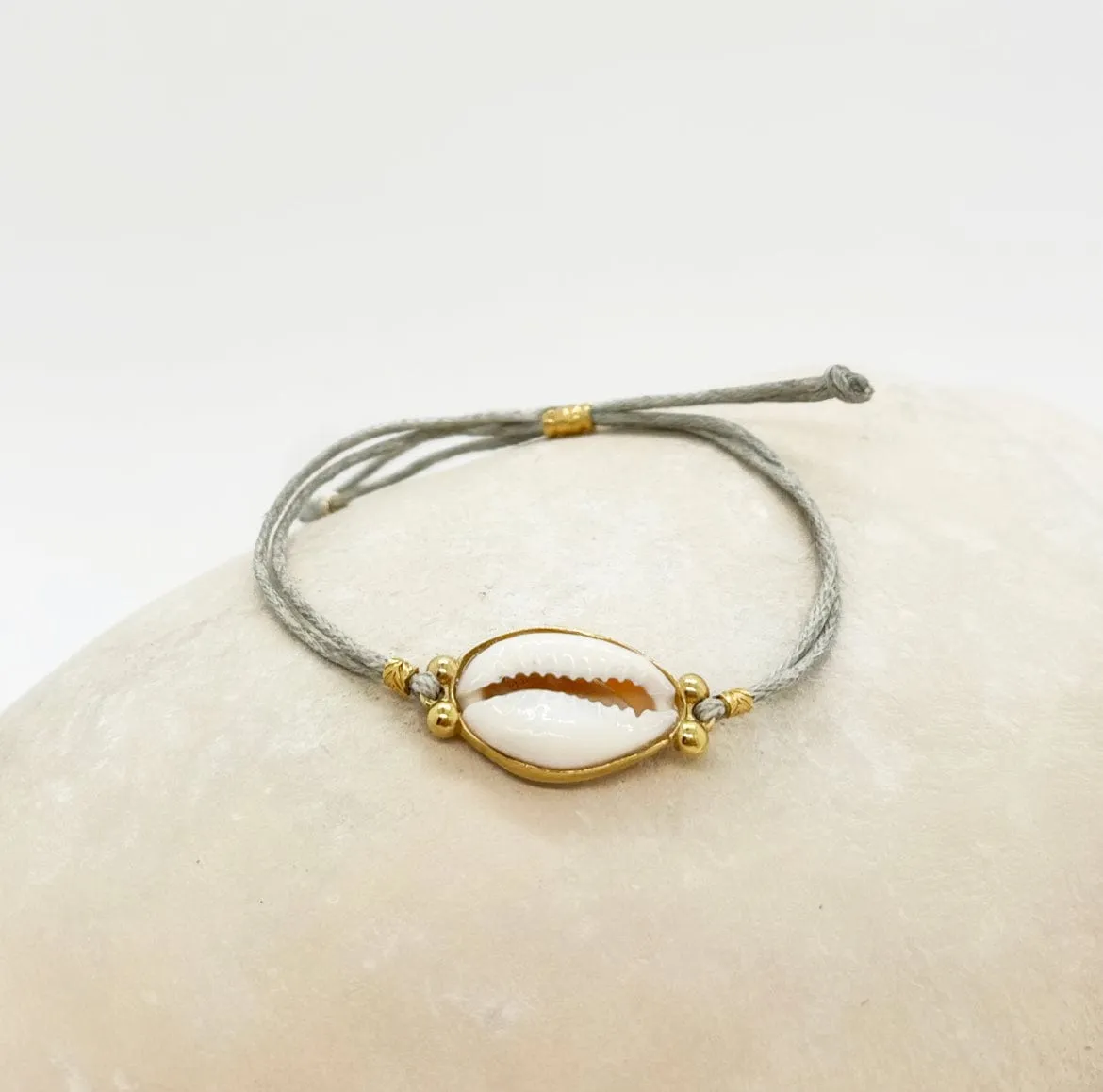 Elise Tsikis Bambou bracelet coquillage multicolore