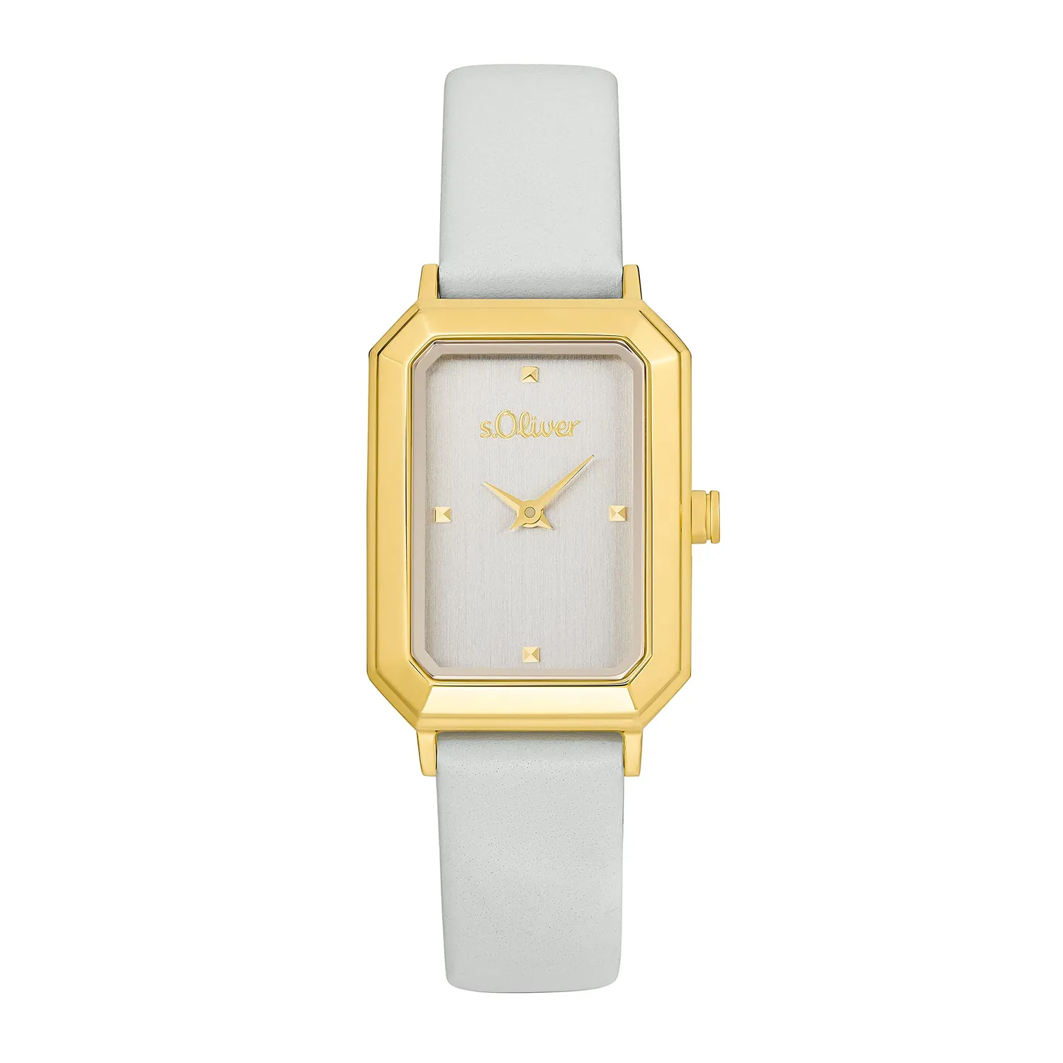 s.Oliver montre femme cuir marron clair quartz