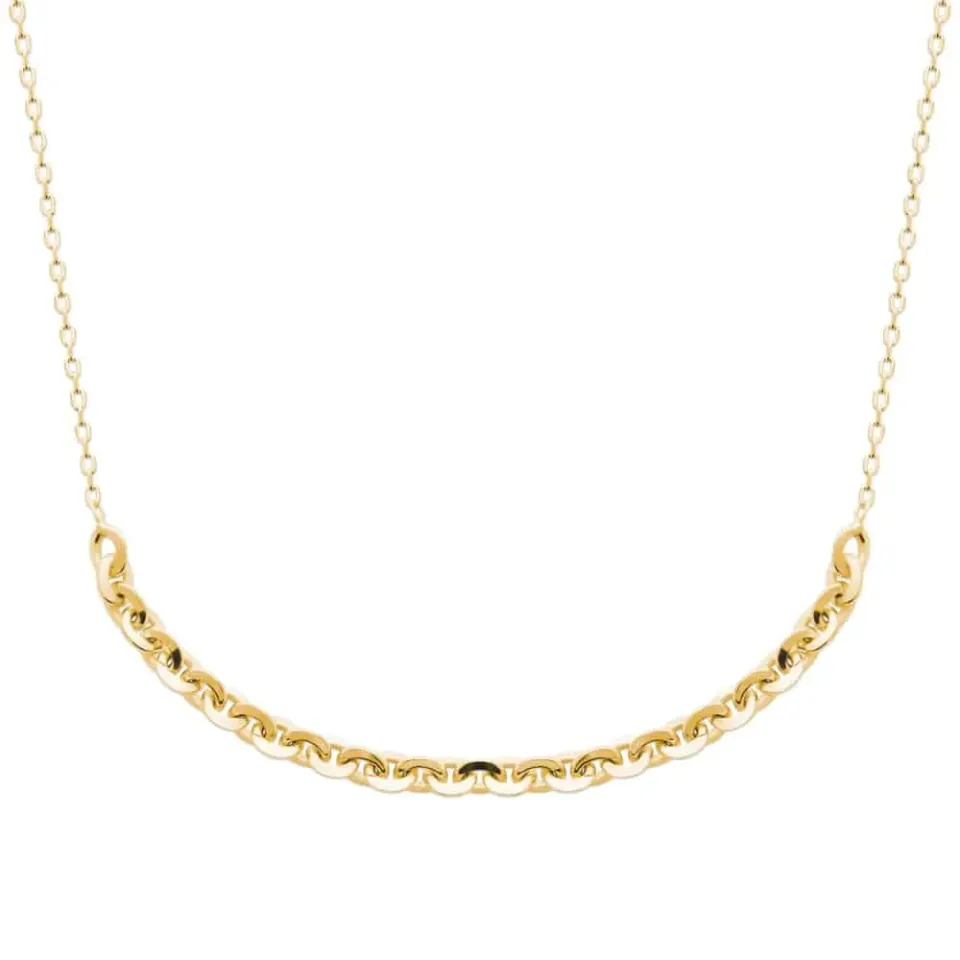 Oriana France collier grosse maille plaqué or 18 carats
