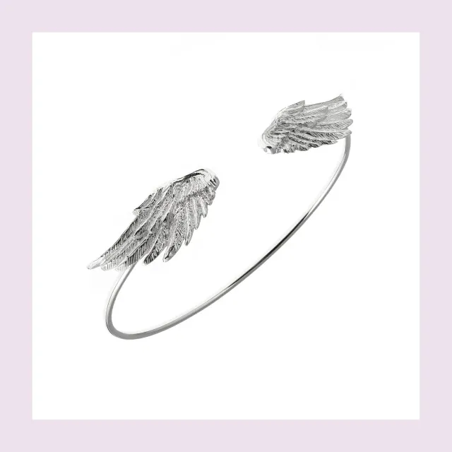 Lorella Tamberi Canal Artemis Double Wing bracelet argenté 15-16 cm