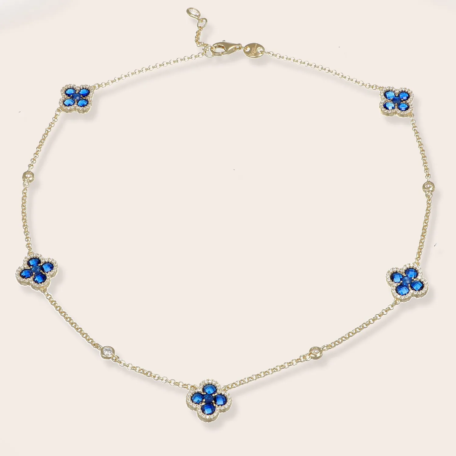 ULTIMA EDIZIONE Flower collier 42 cm mono couleur