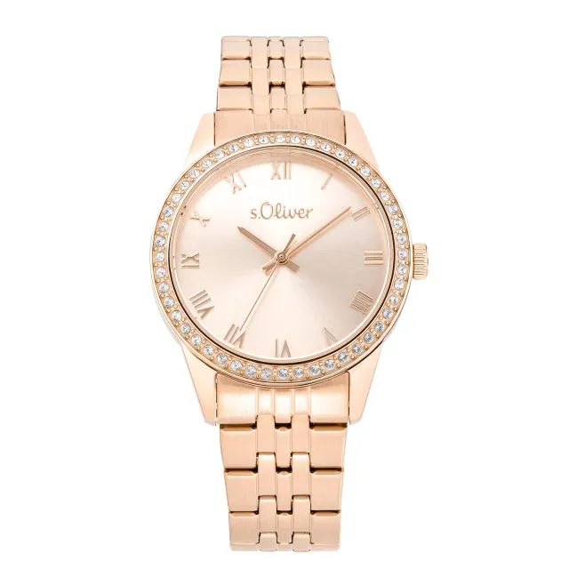s.Oliver montre femme acier rosé quartz 5 ATM