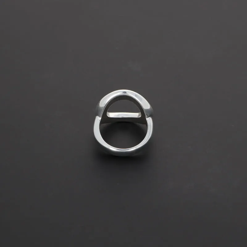 Secret de Cuir N°1304 bague cercle plaqué argent