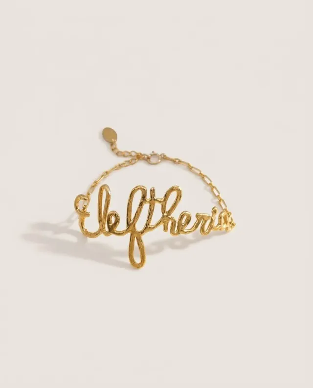Elise Tsikis Eleftheria bracelet doré