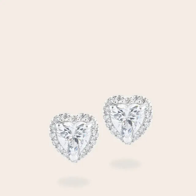 Ultima Edizione Punto Luce boucles cœur solitaire zircons