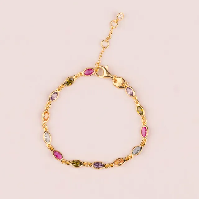 Ultima Edizione bracelet pierres ovales multicolore