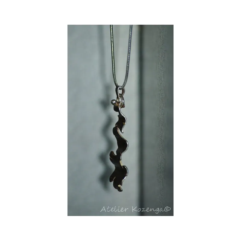 L'Atelier Kozenga Zébra pendentif argent massif 950