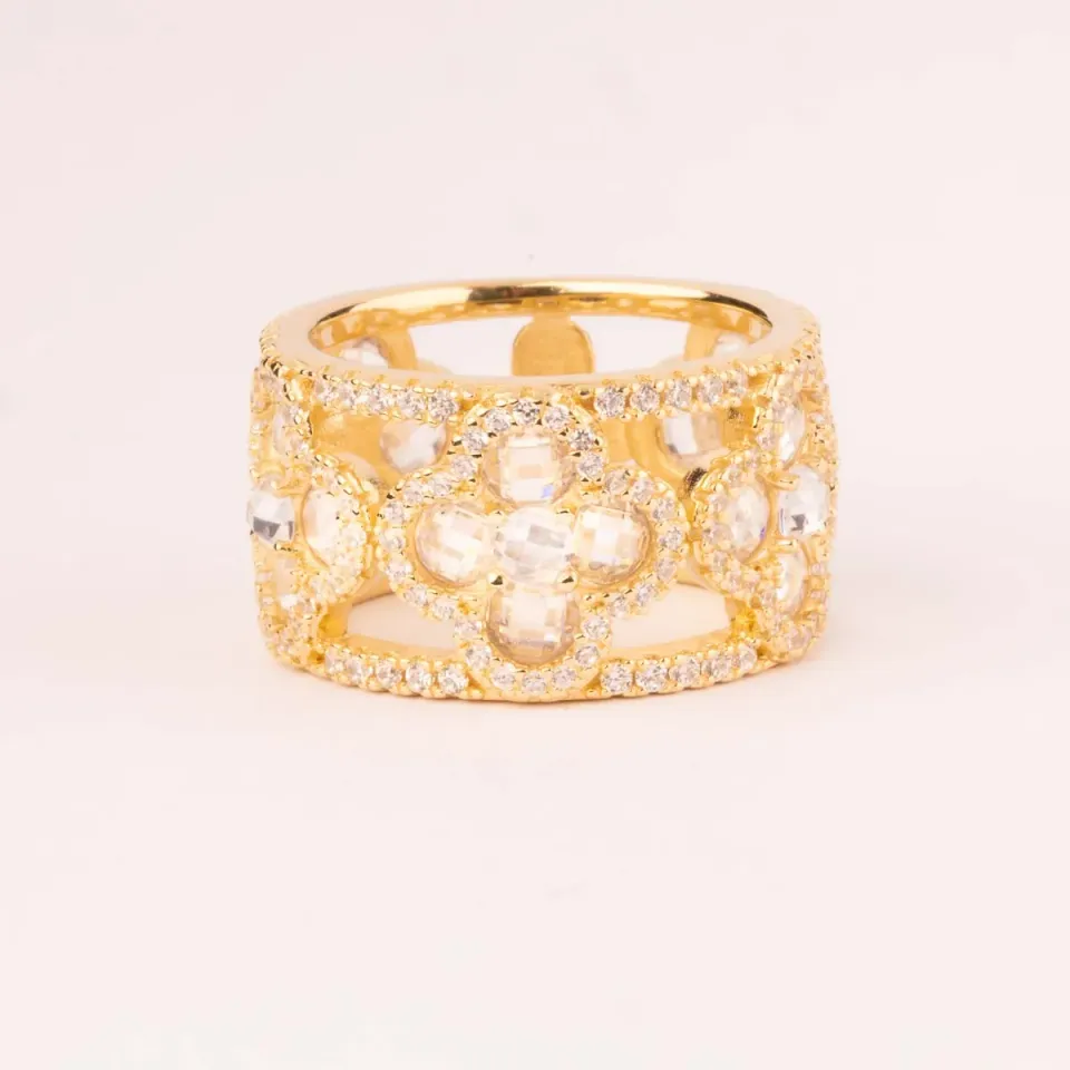 Ultima Edizione Fiori Bianchi bague fleurs blanches